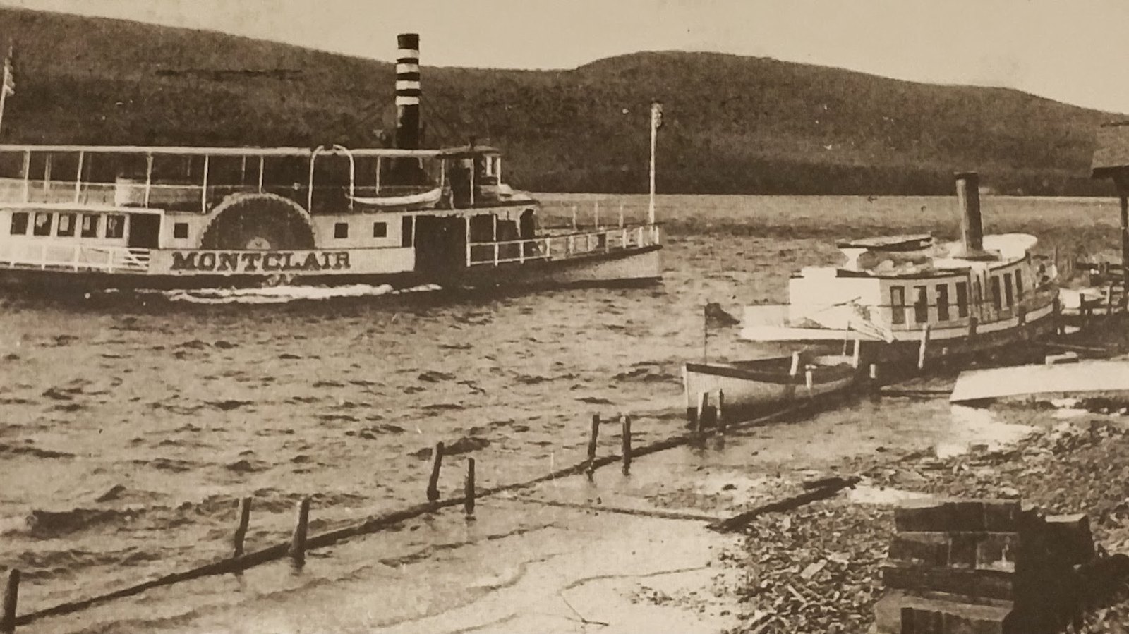 Historic side-wheel steamer Montclair on Greenwood Lake