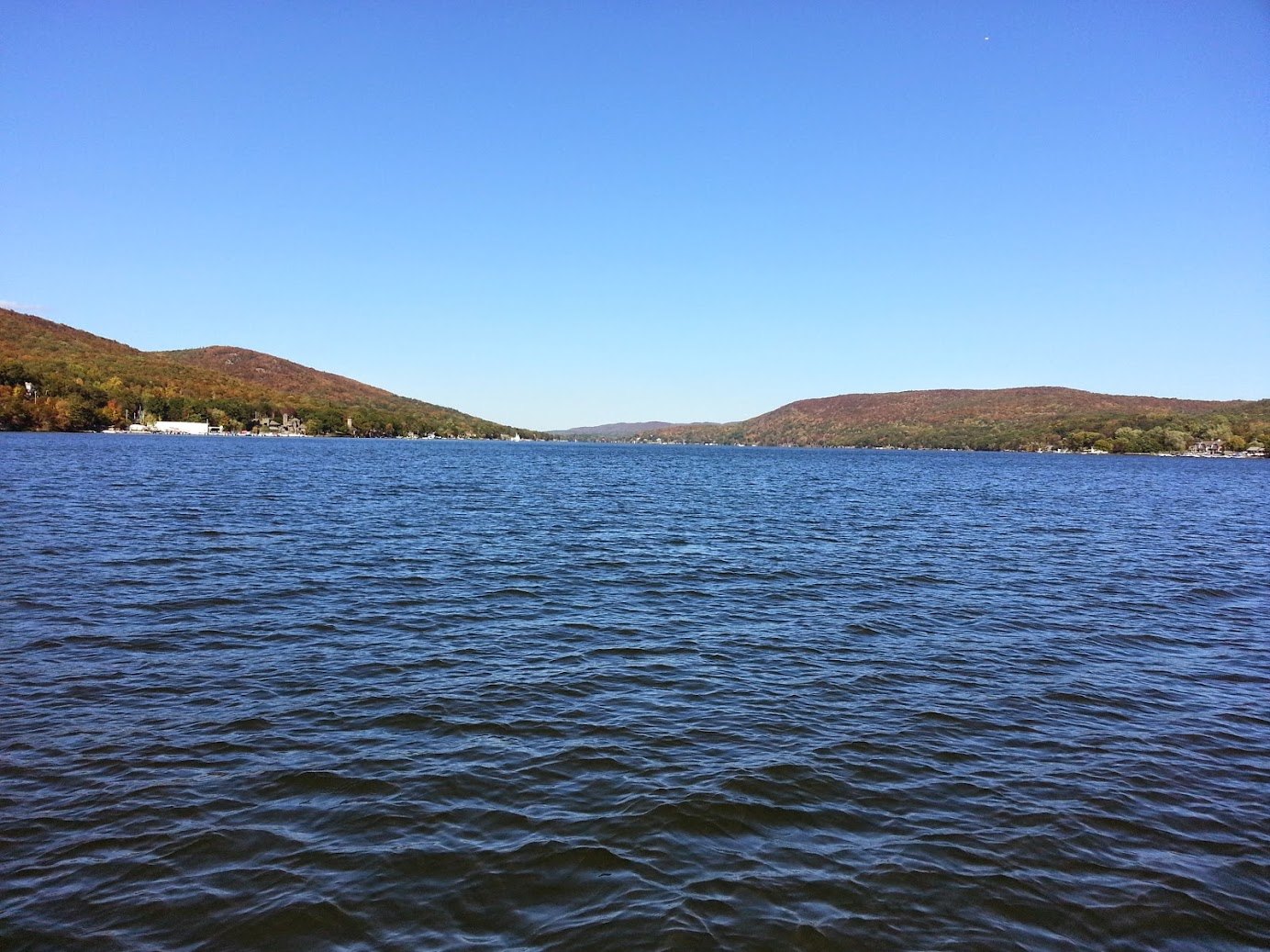 Wide view across Greenwood Lake